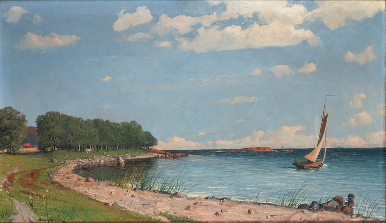 Erik Abrahamsson, oil on canvas, signed.