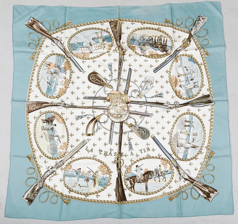 SCARF, siden, "La chase a tir", Philippe Ledoux, Hermès, Paris.