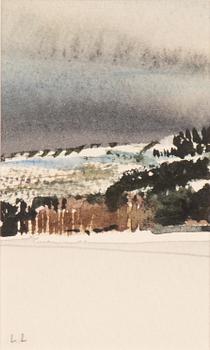 Lars Lerin, "Winter Landscape".