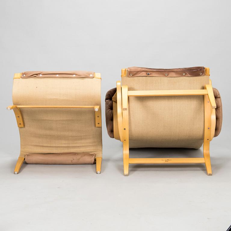 Bruno Mathsson, fåtölj med fotpall, "Pernilla", för DUX, formgiven 1944.