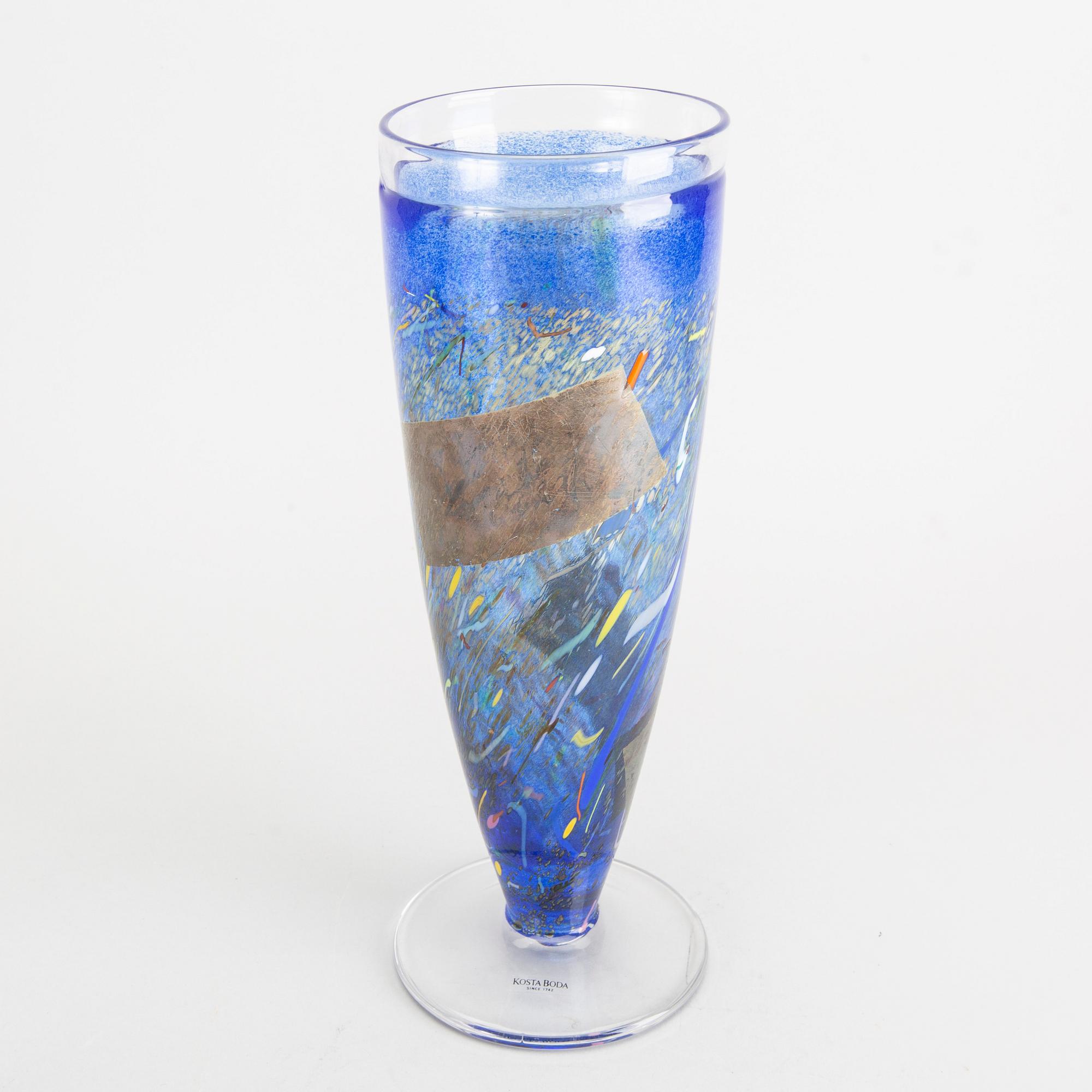 BERTIL VALLIEN, glas,  3 delar"Satellite"Kosta Boda.