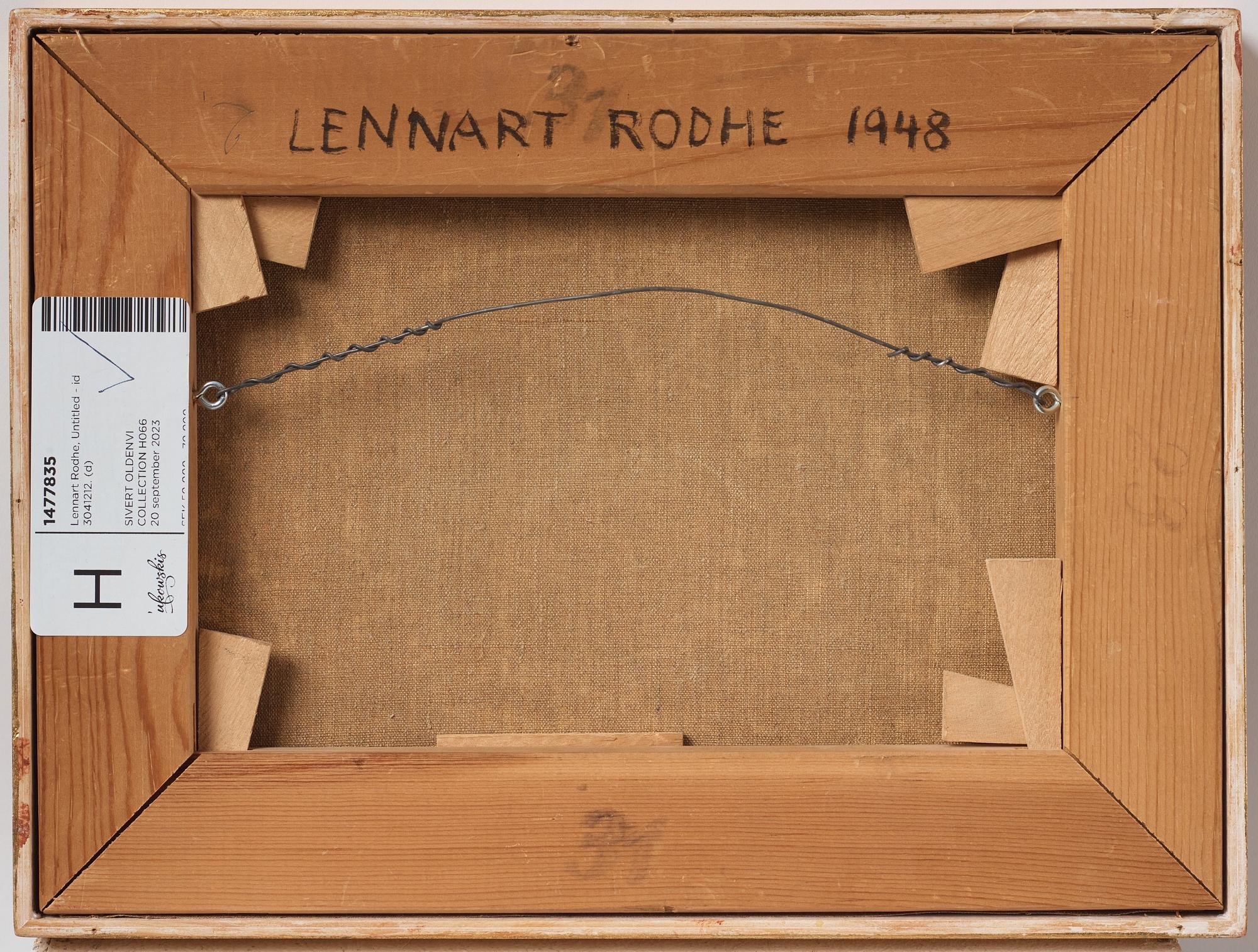 Lennart Rodhe, Utan titel.