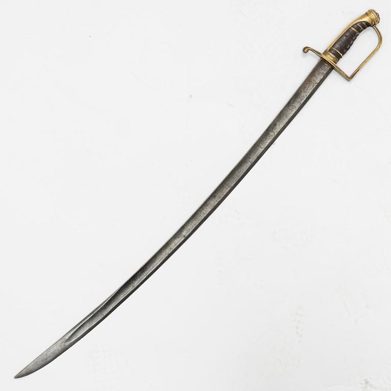 A Danish saber, end of the 18th Century.