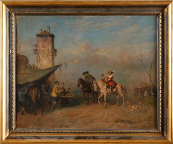 ALFRED FRIEDLAENDER, olja på duk, signerad.