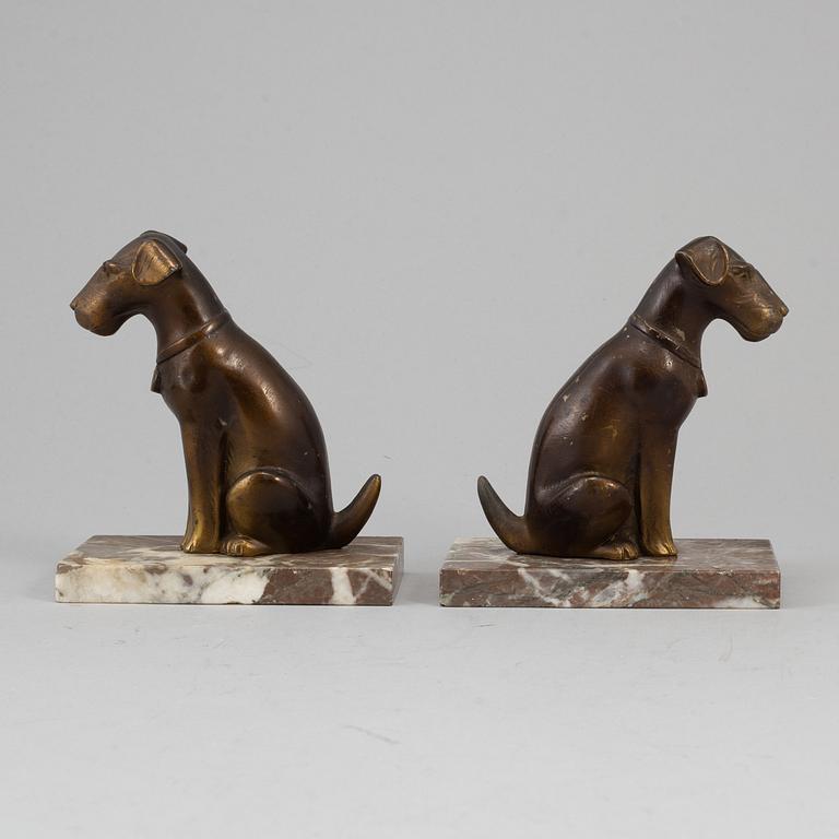 A pair of art déco book ends, 1930s.