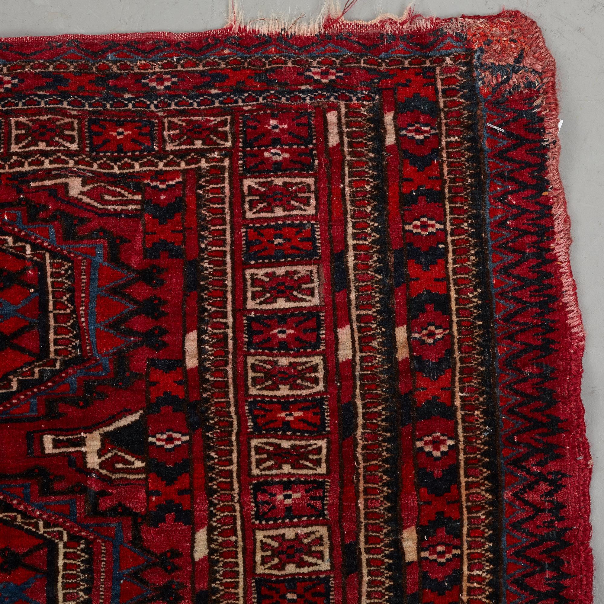 Matto/a bag, an antique Tekke chuval, Turkmen, ca  80-85 x 146-157 cm.