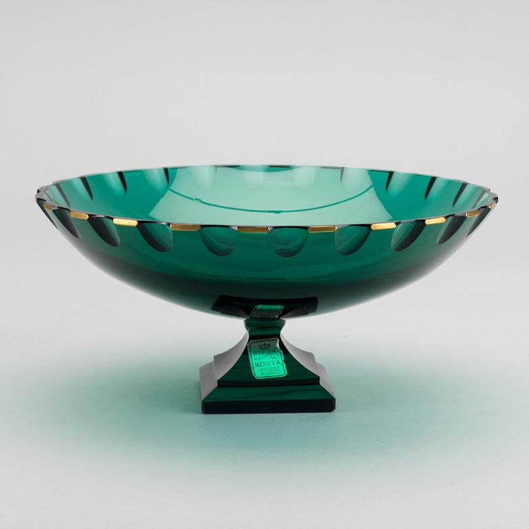 ELIS BERGH, skål på fot, Kosta, 1920-30-tal.