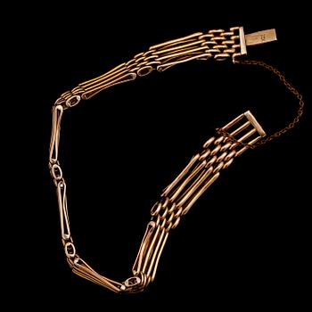 ARMBAND, 9 k guld. Vikt ca 12 g.