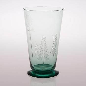 GÖRAN HONGELL, MALJAKKO, lasia, kaiverruskoristelu Jalmari Lehto, Karhula.