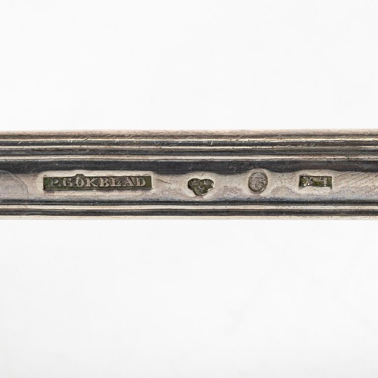 A silver ladle, 'Olga', P.G. Okblad, 1952.