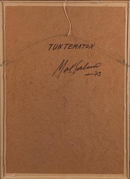 MAX SALMI, olja på masonit, signed and dated -73.