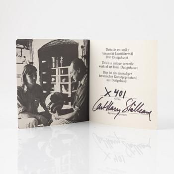 Carl-Harry Stålhane, vas, unik, Designhuset, signerad.