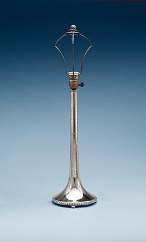 528. A C.G. Hallberg silver table lamp, Stockholm 1927.