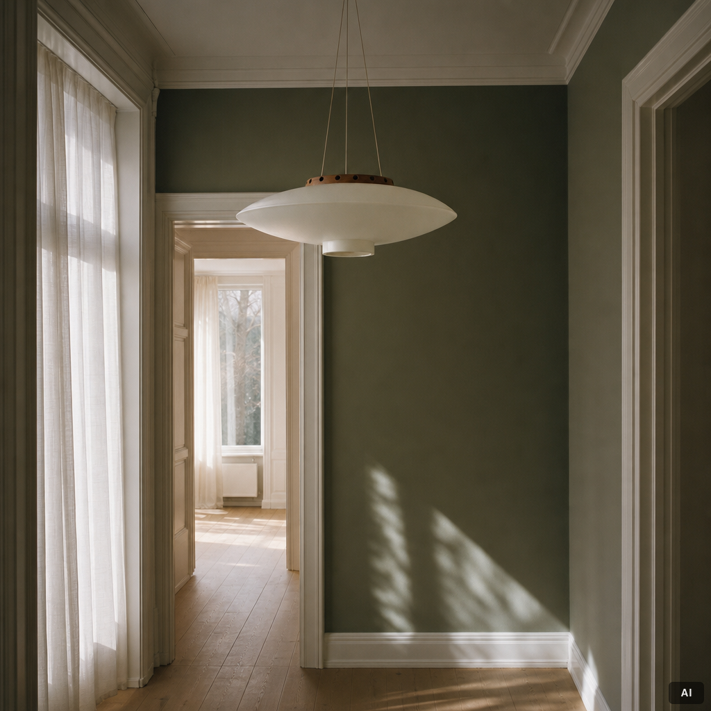 Uno & Östen Kristiansson, a model 565/ 'Ufo' ceiling lamp, Luxus, Vittsjö, Sweden, 1960's.
