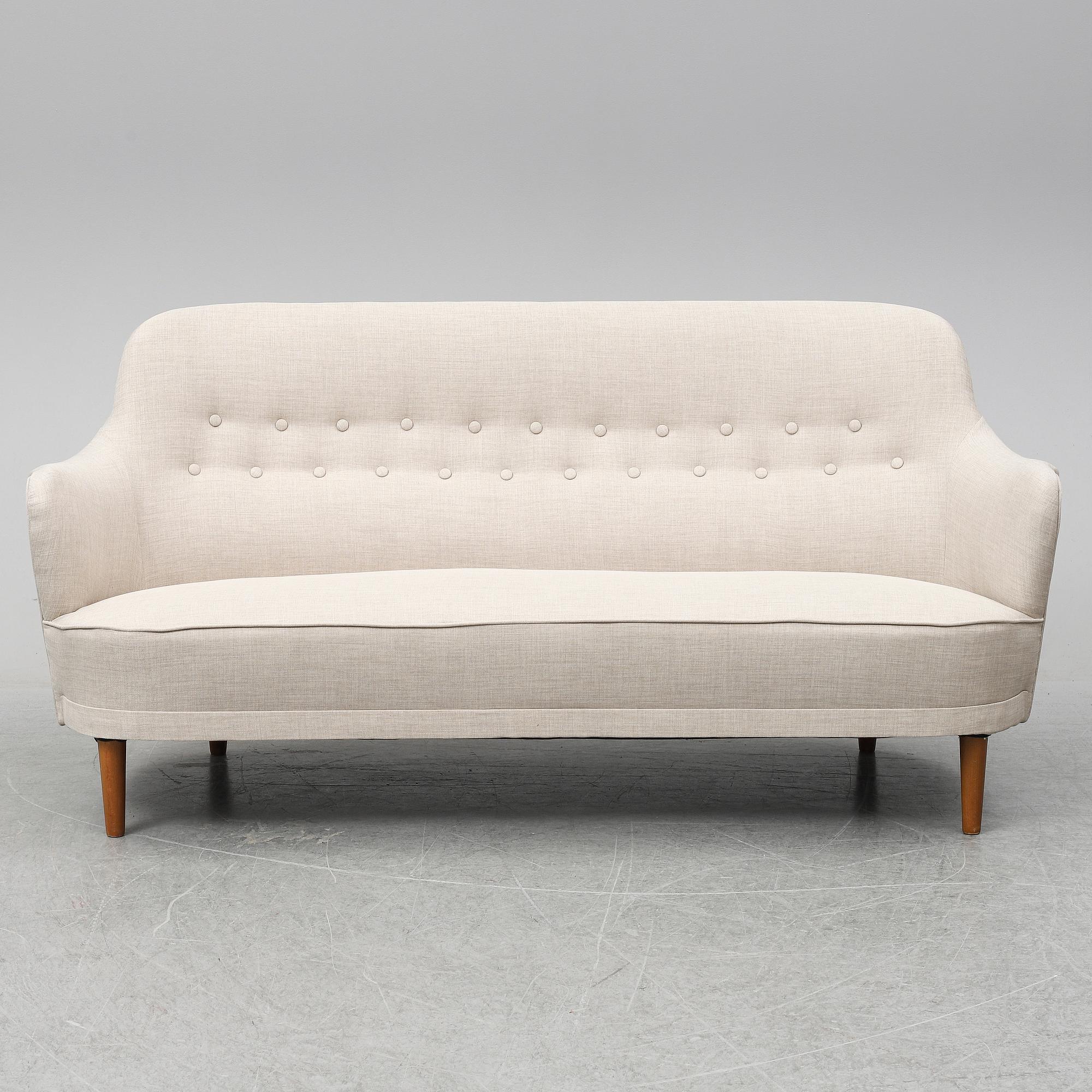 CARL MALMSTEN, soffa, "Samsas", AB O H Sjögren, 1900-talets andra hälft.