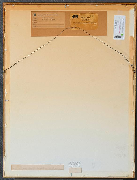 HENRI DE TOULOUSE-LAUTREC, hänen mukaansa, litografia.