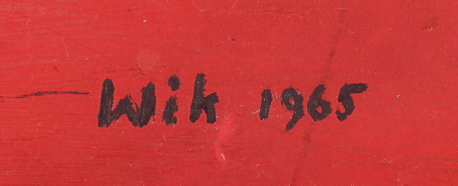 WILHELM WIK, olja på duk, signerad och daterad 1965.
