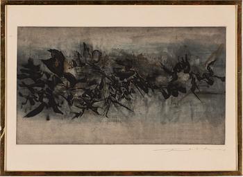 Zao Wou-ki, aquatint, signed and dated -59.