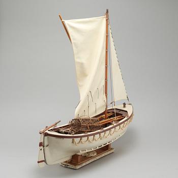 A 20th century boat model.