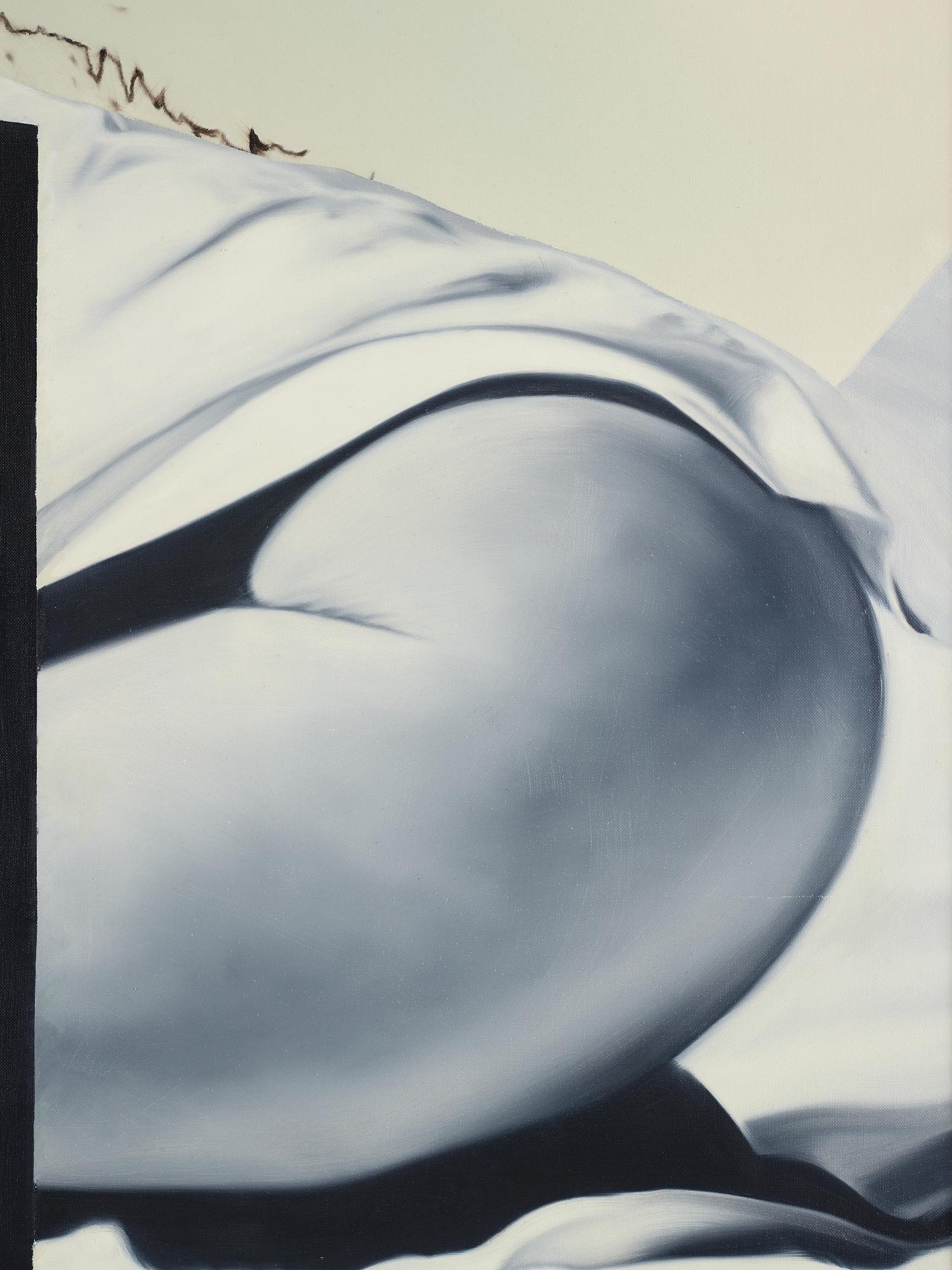 Christine Keefe, akryl på duk, signerad och daterad -89 a tergo.