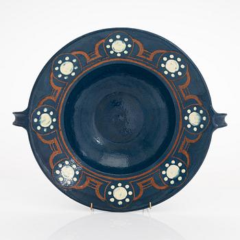 Alfred William Finch, serveringsskål, Iris Finland, omkring år 1900.