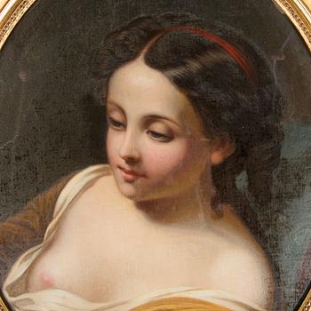 Unknown artist, Woman's portrait, French school 19th century.