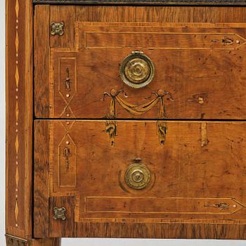 A Gustavian marquetry commode by N. P. Stenström (master in Stockholm 1782-90).