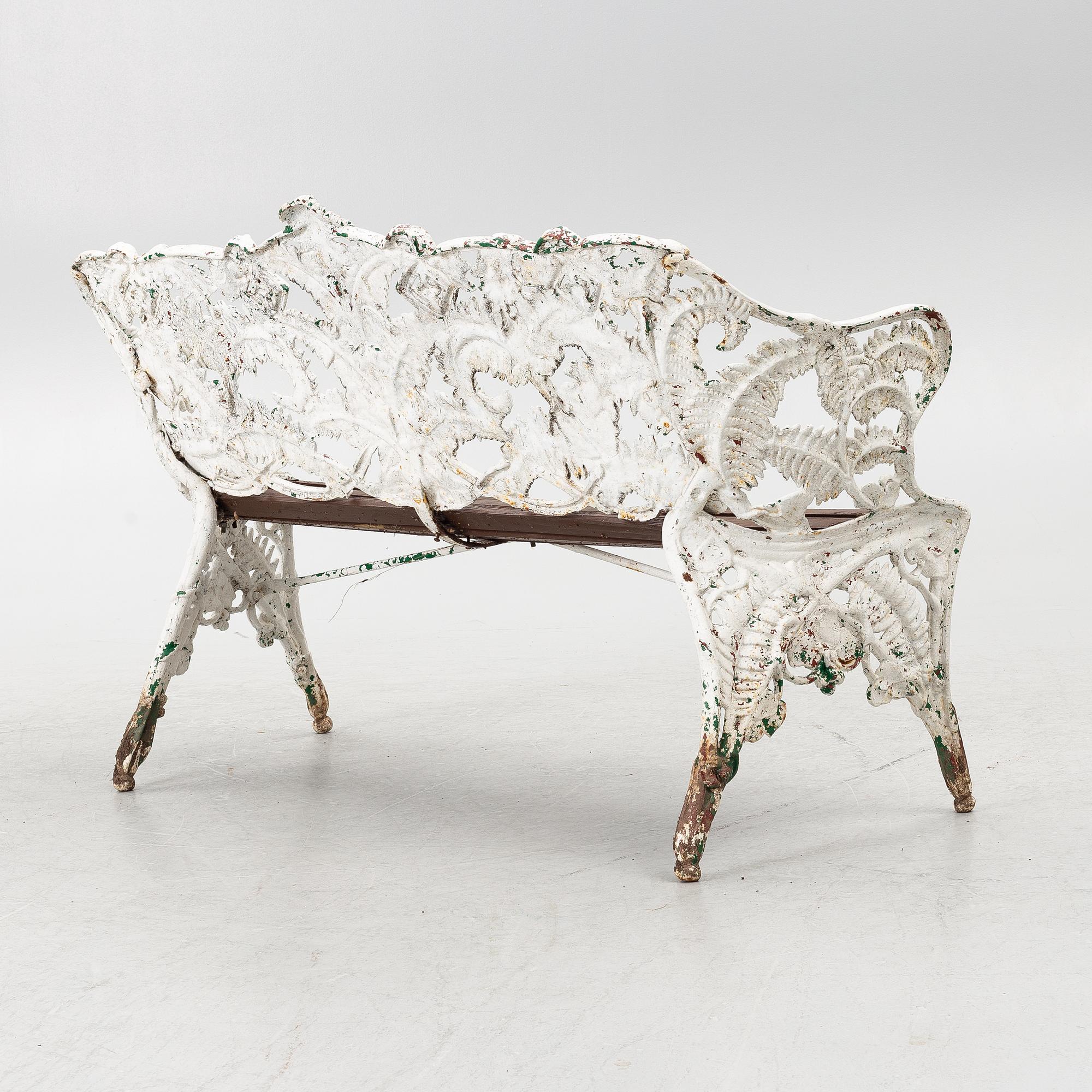 Trädgårdssoffa, "Ormbunke", 1900-talets första hälft.