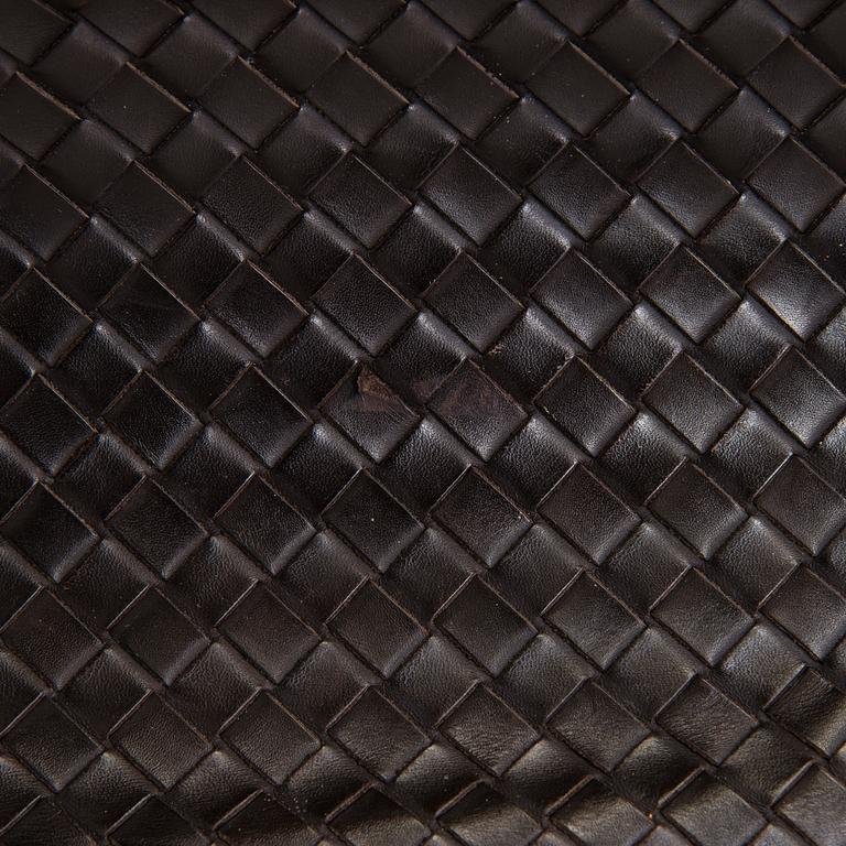 Bottega Veneta, a brown Intrecciato Leather Briefcase.