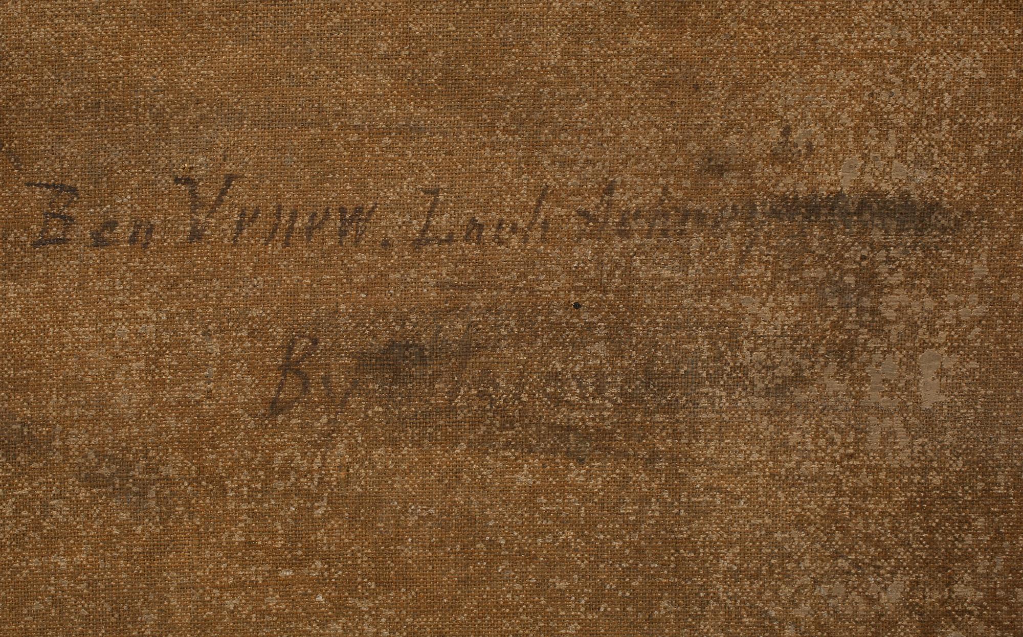 OKÄND KONSTNÄR, olja på duk, otydligt signerad och daterad 1888.