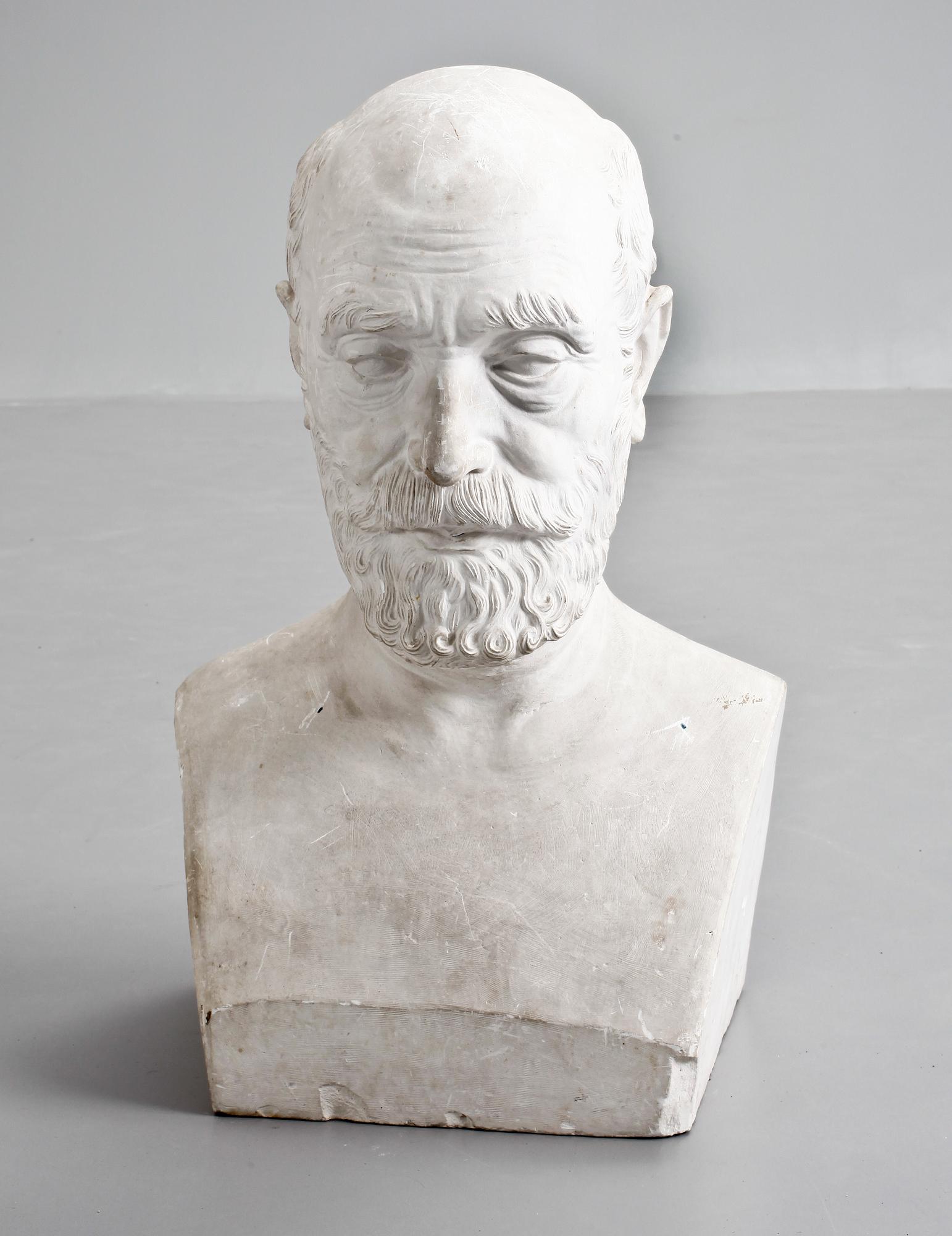 JULIE MARSTRAND, skulptur, gips, tidigt 1900-tal.