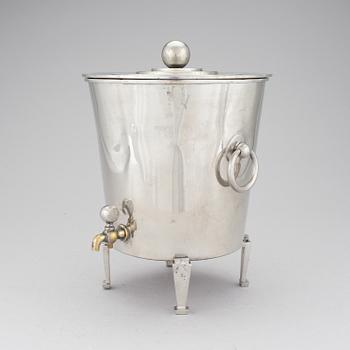 A pewter Art Deco Swedish Punch cooler by Ceson, 1933.