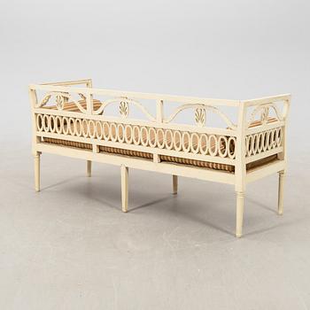 Sofa, Sengustavian Lindome work, first half of the 19th century.