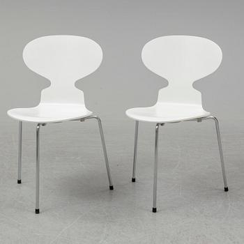 ARNE JACOBSEN, stolar, 6 st, "Myran", Fritz Hansen, Danmark, 2004.