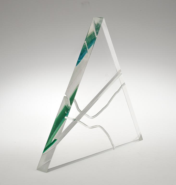 AXEL KNIPSCHILD, multipel, plexiglas. Signerad och daterad 1975.