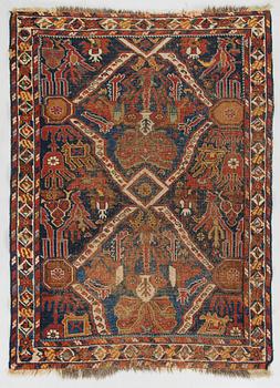 A late 19th century Afshar rug, ca. 153 x 114 cm.
