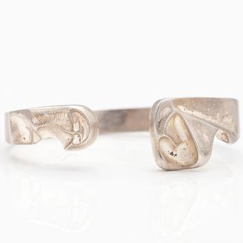 BJÖRN WECKSTRÖM, RING "Verho" och ARMBAND "Apollo", sterling silver. Lapponia 1973 och 1986.