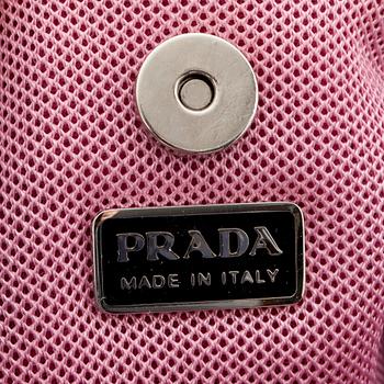 PRADA, a black nylon evening bag.