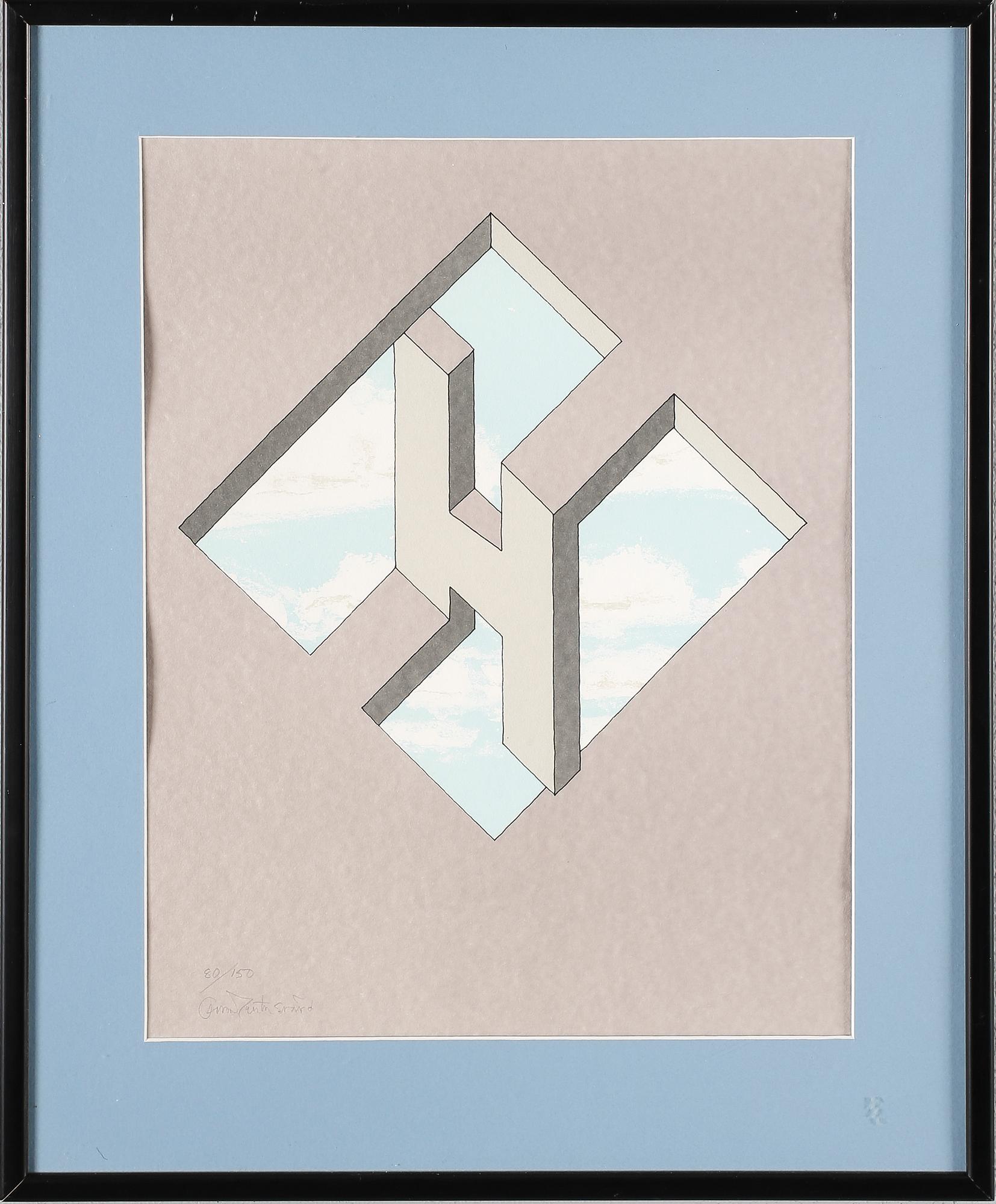 OSCAR REUTERSVÄRD, färgliotgrafi, signerad och numrerad 80/150.