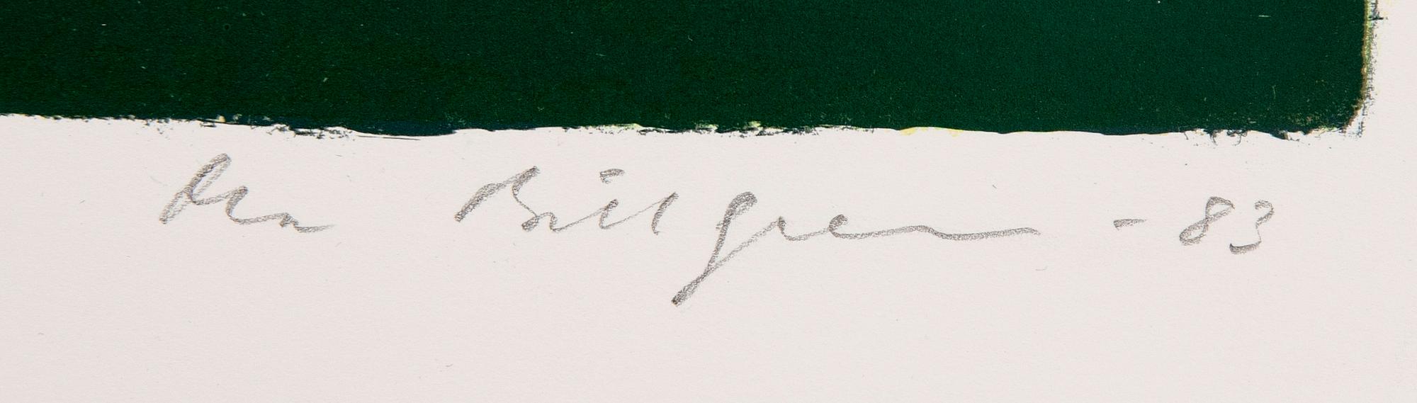 Ola Billgren, color lithograph, signed -83 EA.