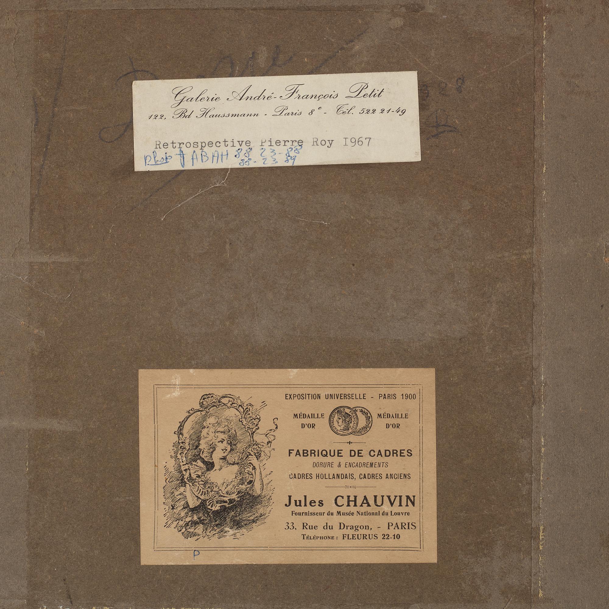 PIERRE ROY, chalk drawing, signed and dated 1928.