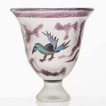 Ulrica Hydman-Vallien, a vase, Kosta Boda Studio.