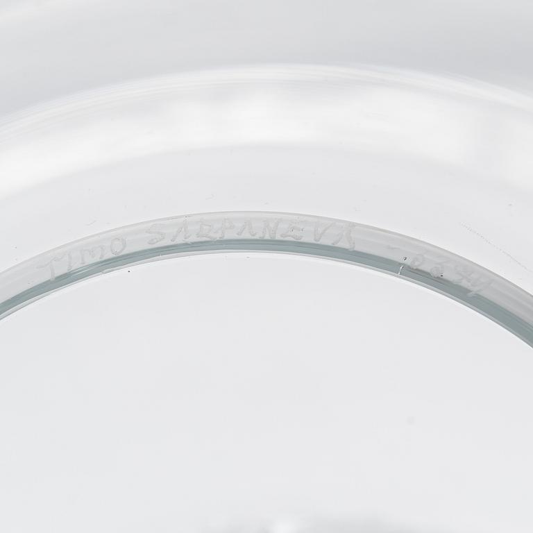 Timo Sarpaneva, taide-esine, sarjasta Finlandia, signeerattu Timo Sarpaneva 3374. Iittala suunniteltu 1969.