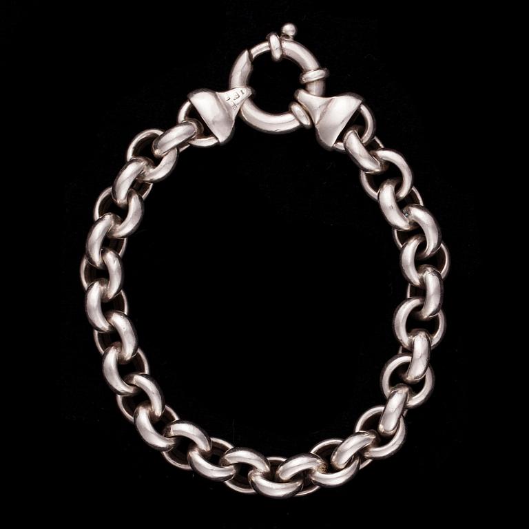 HALKEDJA och ARMKEDJA, silver, Kaunis Koru, 1990-tal. Vikt ca 80 g.