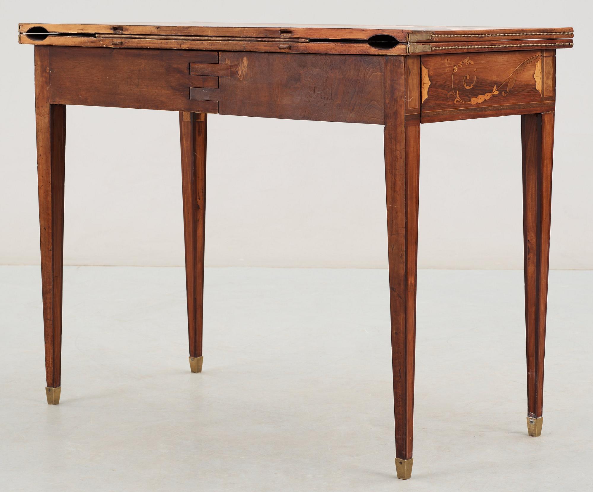 SPELBORD. Ryssland, 1780-tal, troligen gjord i St Petersburg i Christian Meyers verkstad.
