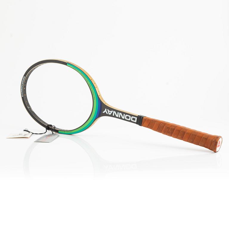 Tennisracket, Signerad Björn Borg. Donnay. Speciellt framtaget Carbonwood, 1982/1983.