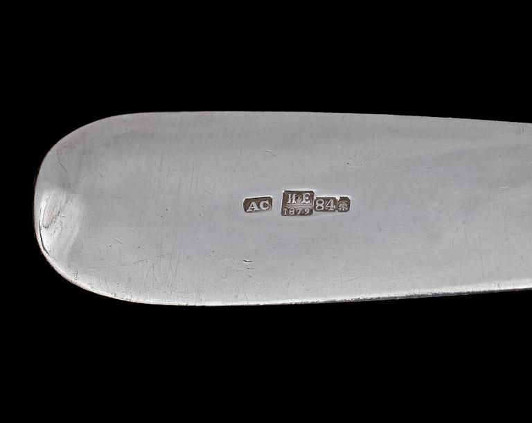 Soppslev, silver, St Petersburg 1879. Tot vikt ca 201 g.