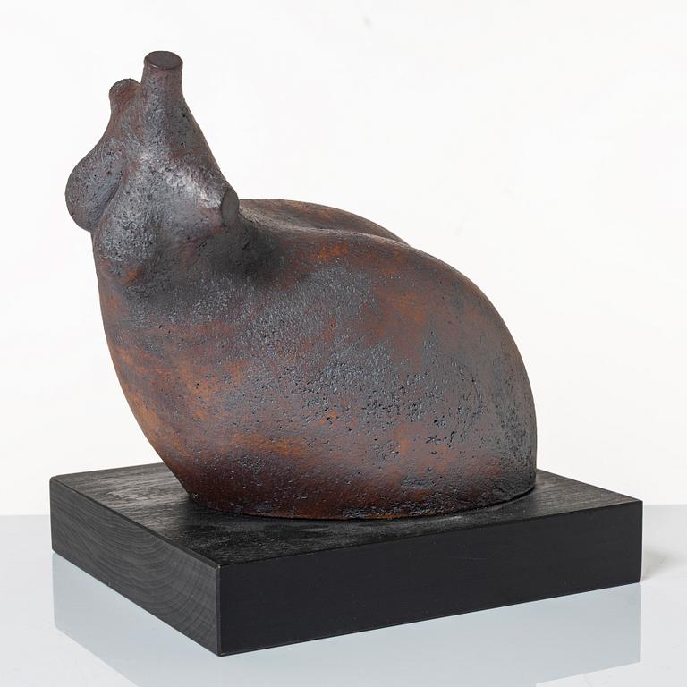 Claes Thell, skulpturer, 2 st, signerade.