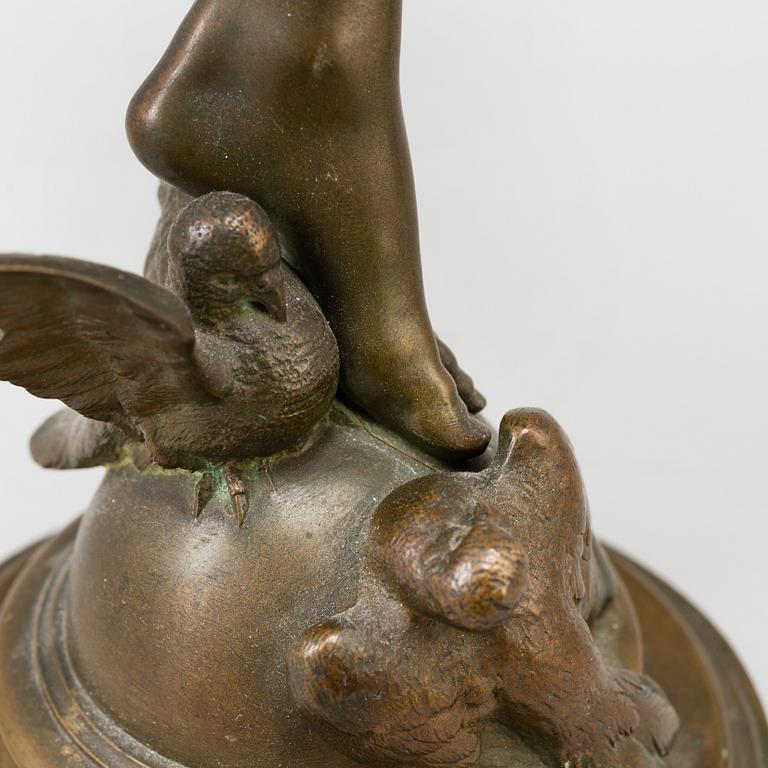 JULES FÉLIX COUTAN, sculpture, bronze, signed "J Coutan Rome" foundry stamp E.COLIN & CIE.PARIS.