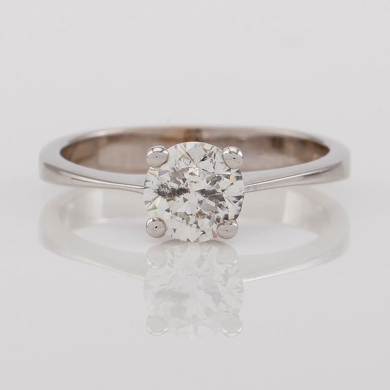 RING, 18K vitguld och diamant ca 1.00 ct.